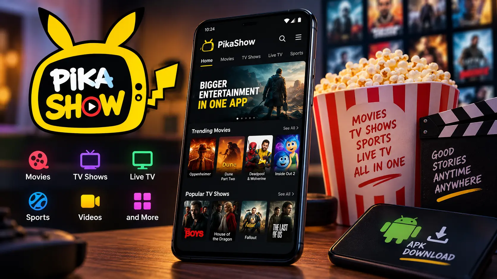 Pikashow Guide: Movies, TV Shows, Features and APK Downloads